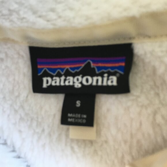 PATAGONIA White Fleece Textured Polartec Thermal Pro Breathable Active Pullover - Picture 2 of 12